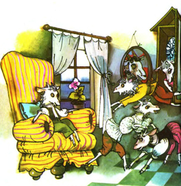 Сказки братьев Гримм. Волк и семеро козлят