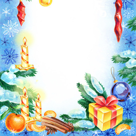 Рамка для новогоднего стихотворения