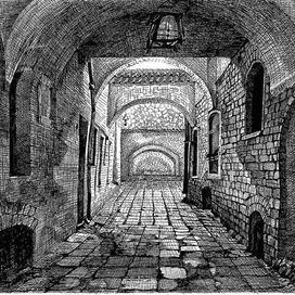 Дворик в старом Вильнюсе 