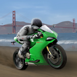 Ducati 1199 Panigale у Золотых Ворот