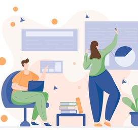 Векторная флэт иллюстрация