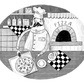 Иллюстрация к книге "Синьорина Корица"