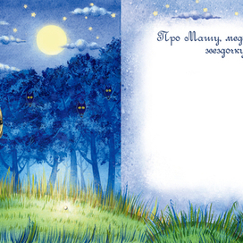 Оформление детской книги "Сонные сказки"