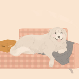 Иллюстрация к произведению С.Маршака "Багаж"