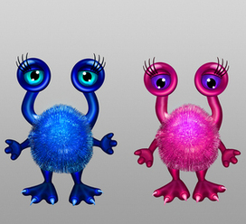 Пушарики.Персонажи для игры.