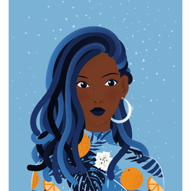 Девушка с дредами. Постер