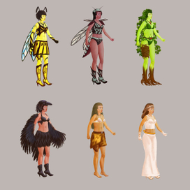 Персонажи для 2D игры