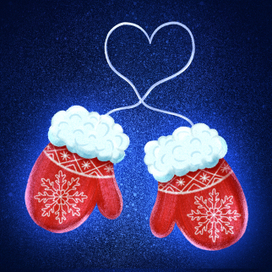 Новогодние варежки