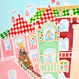 Царь на крыльце. Иллюстрация к Емеле