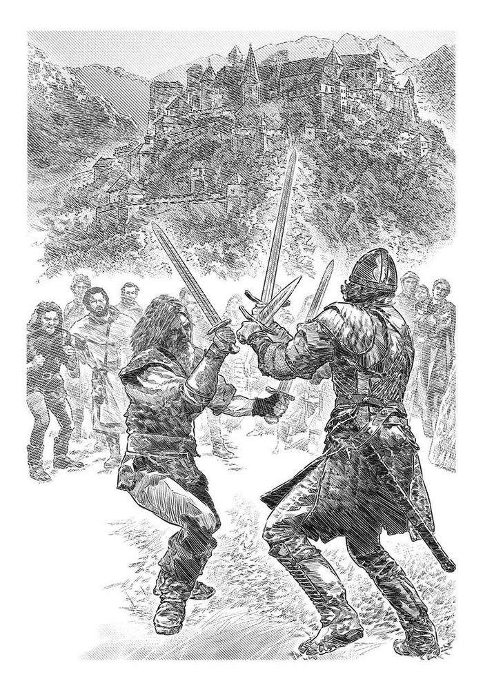 Дорога в сказку, Иллюстрация № 25 - Поединок Виталия с Мандергаром.