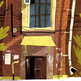 Подъезд кирпичный