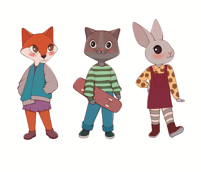 Животные Персонажи 