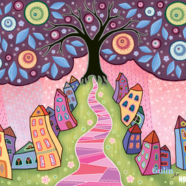 В стиле  художницы Карлы Жерар