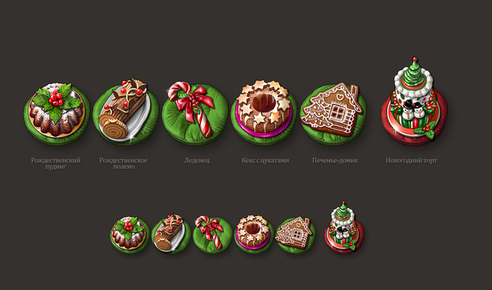 Инвентарь. Новогодние блюда.