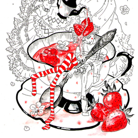 клубничный чай