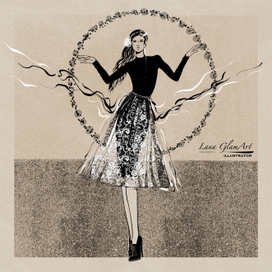 Fashion иллюстрация 