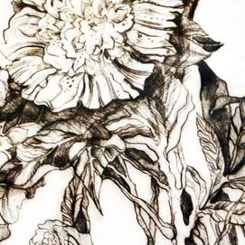 Пионы (офорт)