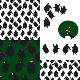 Векторные пингвины