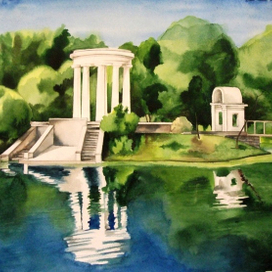 Харитоновский парк, Екатеринбург. Этюд