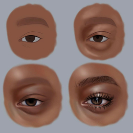 Глаз поэтапно