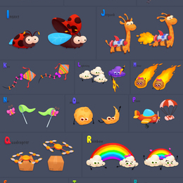 Детский английский алфавит