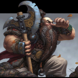 Горный воин. Работа для "Берсерк". Из архивного.