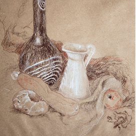 Натюрморт на крафте 3