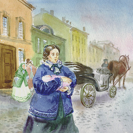 Иллюстрация к книге"Ксения Петербургская"