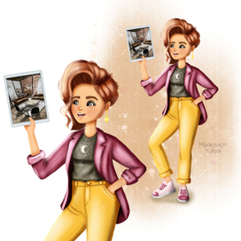 Бренд-персонаж дизайнер интерьера