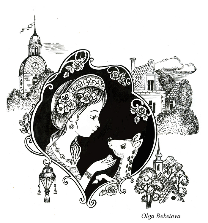 Принцесса и олененок