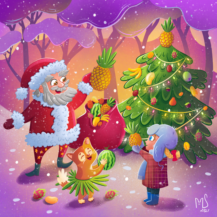 Фрукты Санты 4