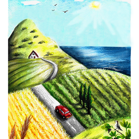 Дорога среди гор