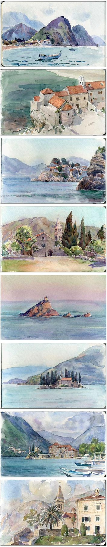 Натурные акварельки