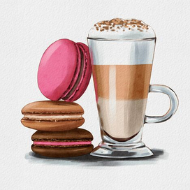 Иллюстрация для кофейни 