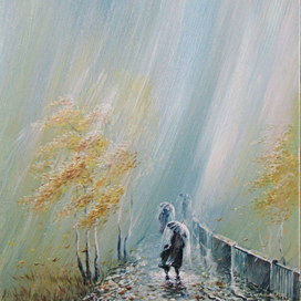 Иллюстрация. Осенние дожди.