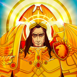 Фан арт персонаж с игры со вселенной Warhammer в анимешном стиле