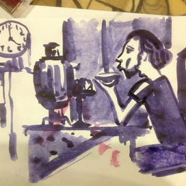 Иван пьет чай