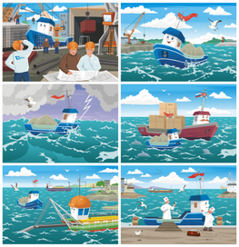 Несколько рисунков для календаря ЦПКБ Стапель г. Ростов-на-Дону