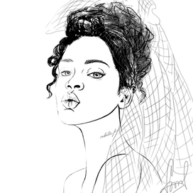 Rihanna's fashion portrait 