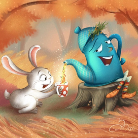 Заяц и волшебный чайник