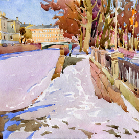 Вид на Ново-Никольский мост