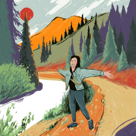 Иллюстрация по фото