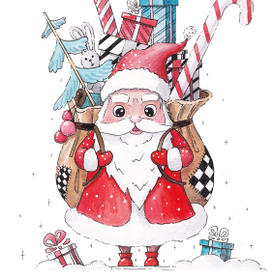 Дед Мороз с подарками