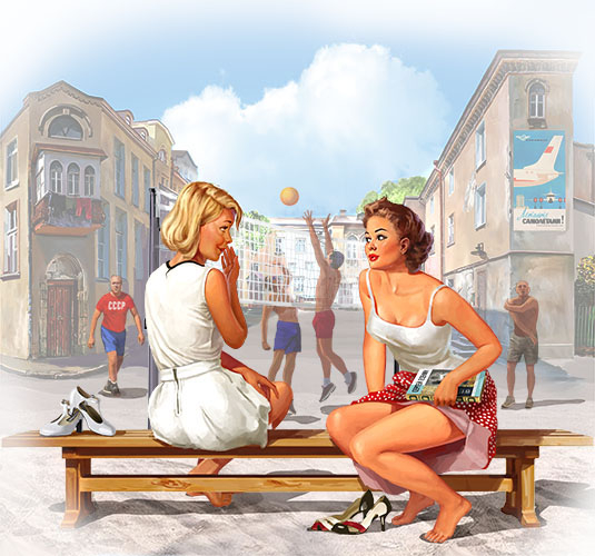 Воздыхательницы дворовых спортсменов