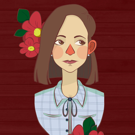 Девчушка в рубашке