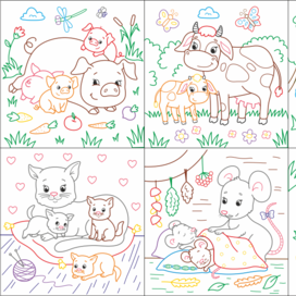 Раскраска. Ферма