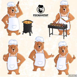 Бренд-персонаж для компании "Росшампур"