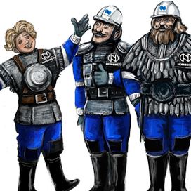 Разработка персонажей -трёх богатырей