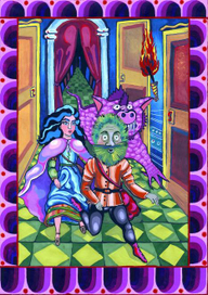 Иллюстрация к сказке "Дети колдуна".