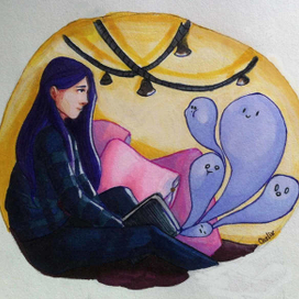 иллюстрация в маркерном исполнении